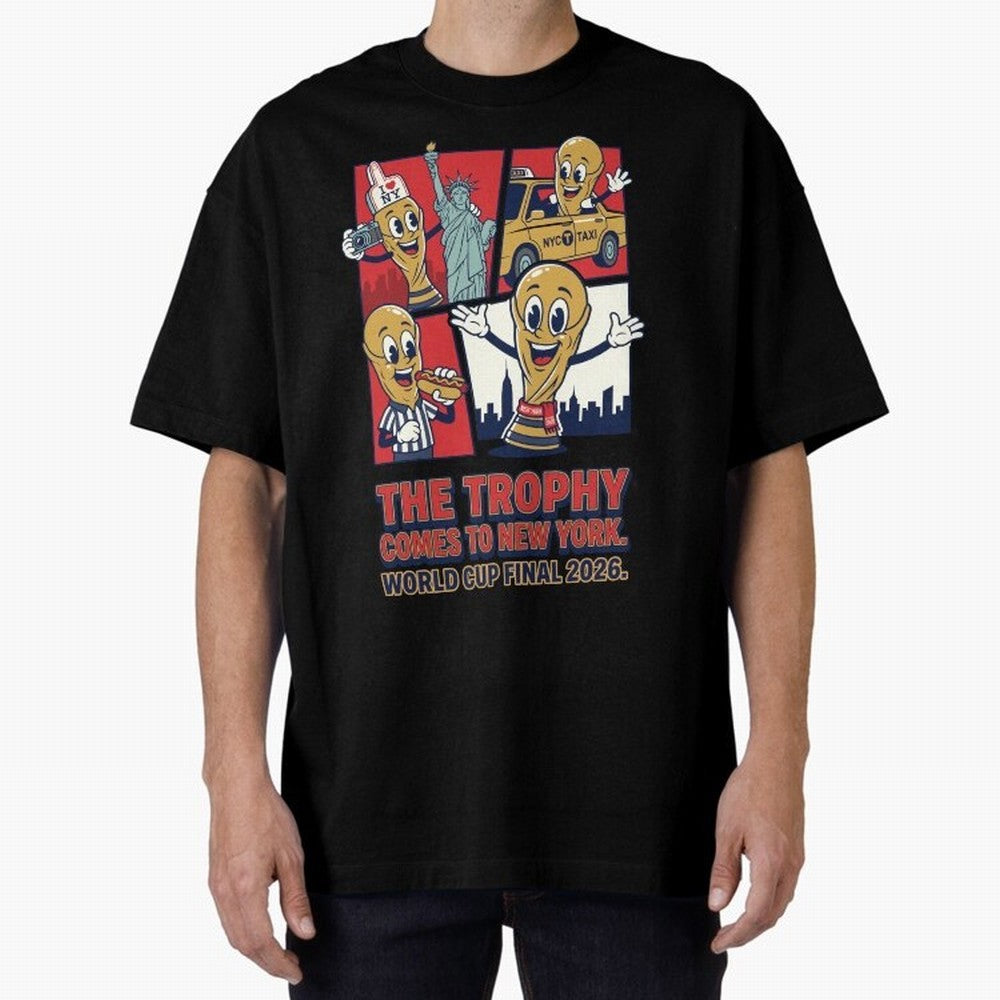 The Trophy Comes to New York ¡ª World Cup Final V1 Classic T-Shirt Keep the Legacy of Match Day Hype around FIFA World Cup 2026 USA Canada Mexico, Cristiano Ronaldo, Haaland and CR7, England and Germany, Game Day Rituals, Football Legends, Country