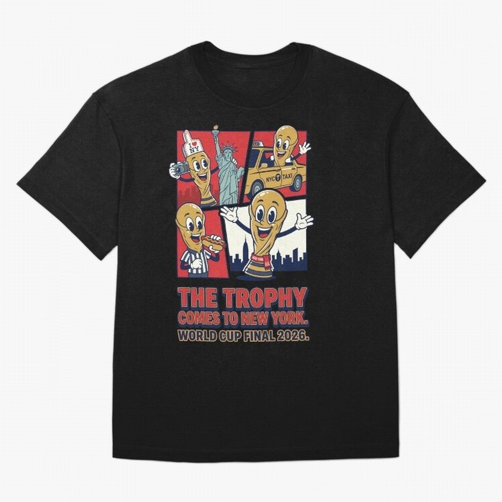 The Trophy Comes to New York ¡ª World Cup Final V1 Classic T-Shirt Keep the Legacy of Match Day Hype around FIFA World Cup 2026 USA Canada Mexico, Cristiano Ronaldo, Haaland and CR7, England and Germany, Game Day Rituals, Football Legends, Country
