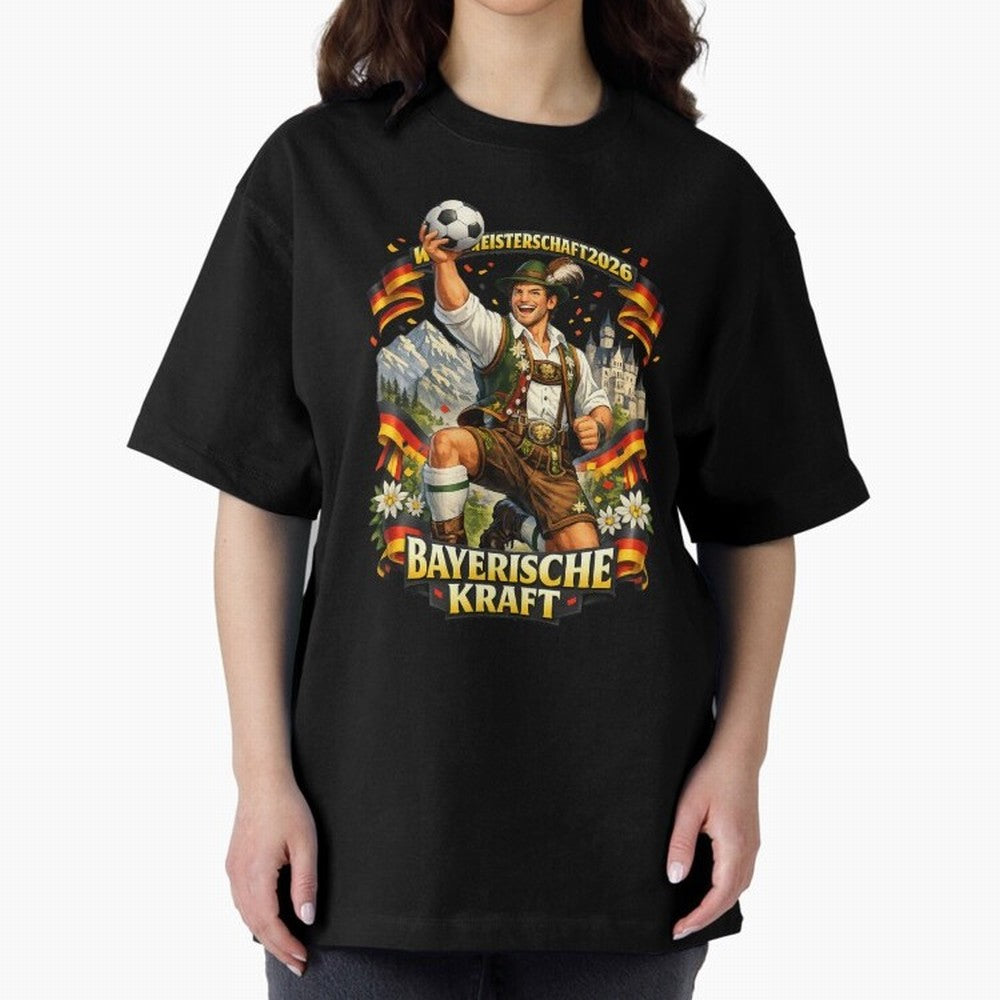 Bayerische Kraft World Cup 2026 Germany Fan Classic T-Shirt Enjoy FIFA World Cup 2026 with Messi, CR7 and Mbappe, England, France and Netherlands Energy, Tournament Hype, Historic Matchups, Family Viewing Parties and Global Sports Pride; Perfect