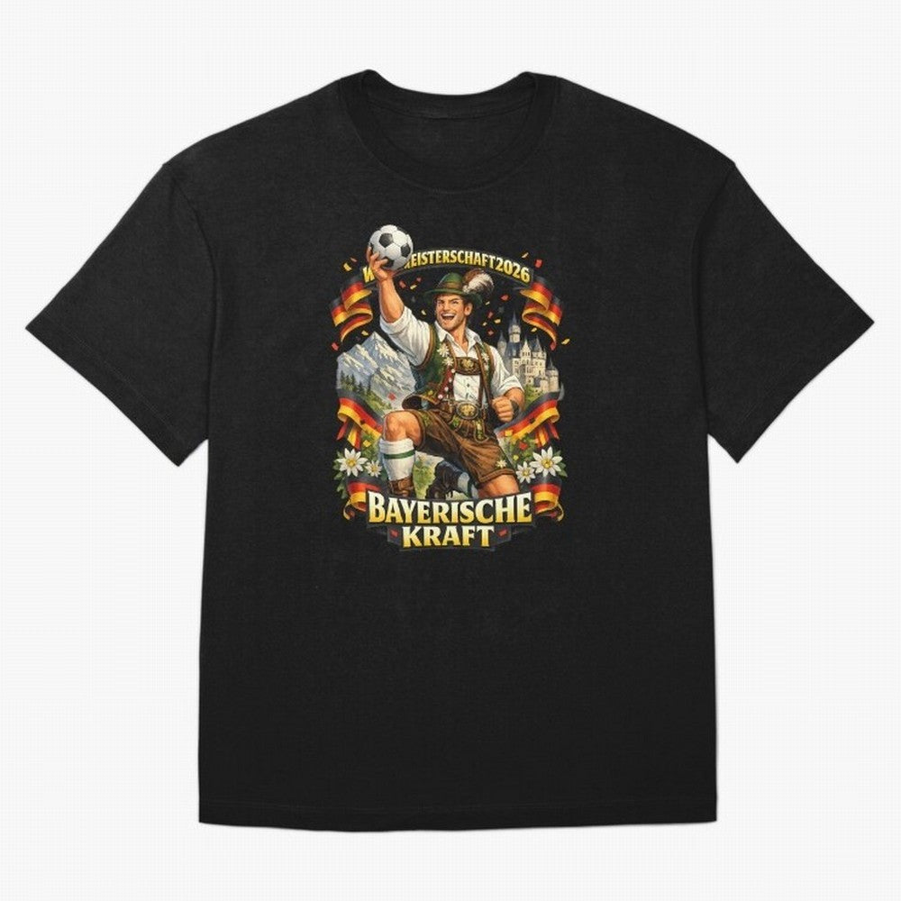 Bayerische Kraft World Cup 2026 Germany Fan Classic T-Shirt Enjoy FIFA World Cup 2026 with Messi, CR7 and Mbappe, England, France and Netherlands Energy, Tournament Hype, Historic Matchups, Family Viewing Parties and Global Sports Pride; Perfect