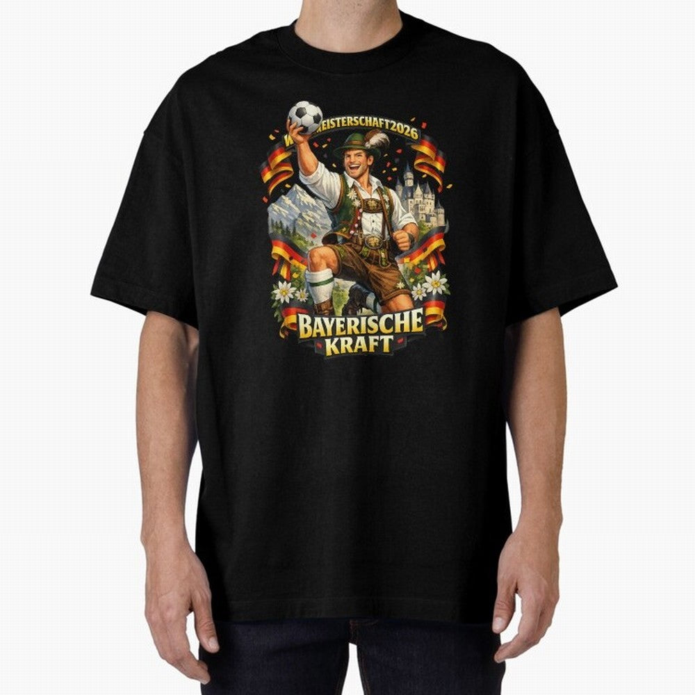 Bayerische Kraft World Cup 2026 Germany Fan Classic T-Shirt Enjoy FIFA World Cup 2026 with Messi, CR7 and Mbappe, England, France and Netherlands Energy, Tournament Hype, Historic Matchups, Family Viewing Parties and Global Sports Pride; Perfect