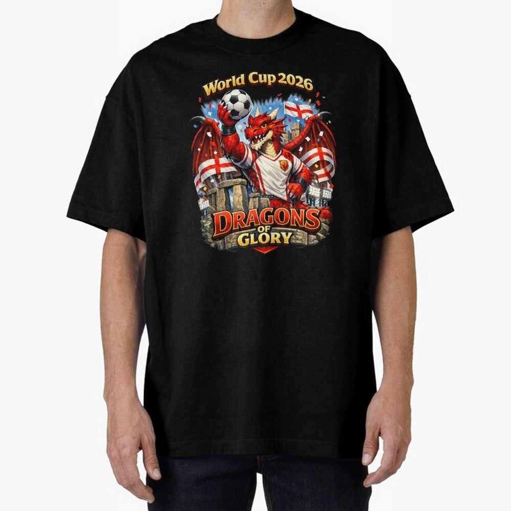 World Cup 2026 Dragons of Glory Classic T-Shirt Show Your Love for Global Football Passion for FIFA World Cup 2026, Driven by CR7 and Messi, England, Football Festival Excitement, Trophy Ambitions, Country Rivalries and Star Player Buzz; Great for