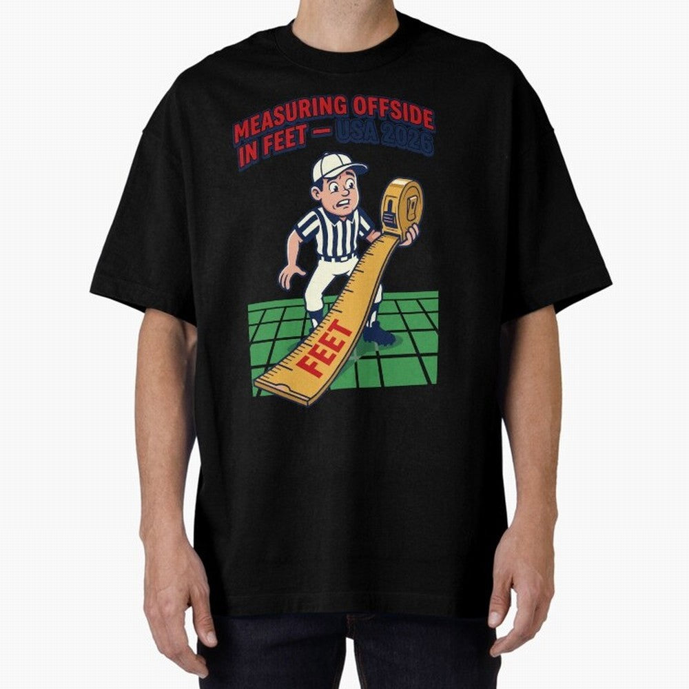 Measuring Offside in Feet ¡ª USA 2026 V1 Classic T-Shirt Join the Countdown to Match Day Hype around FIFA World Cup 2026, Neymar, Germany, Stadium Chants, National Pride, Trophy Dreams and Unforgettable Football Memories; Made for Collectors Who