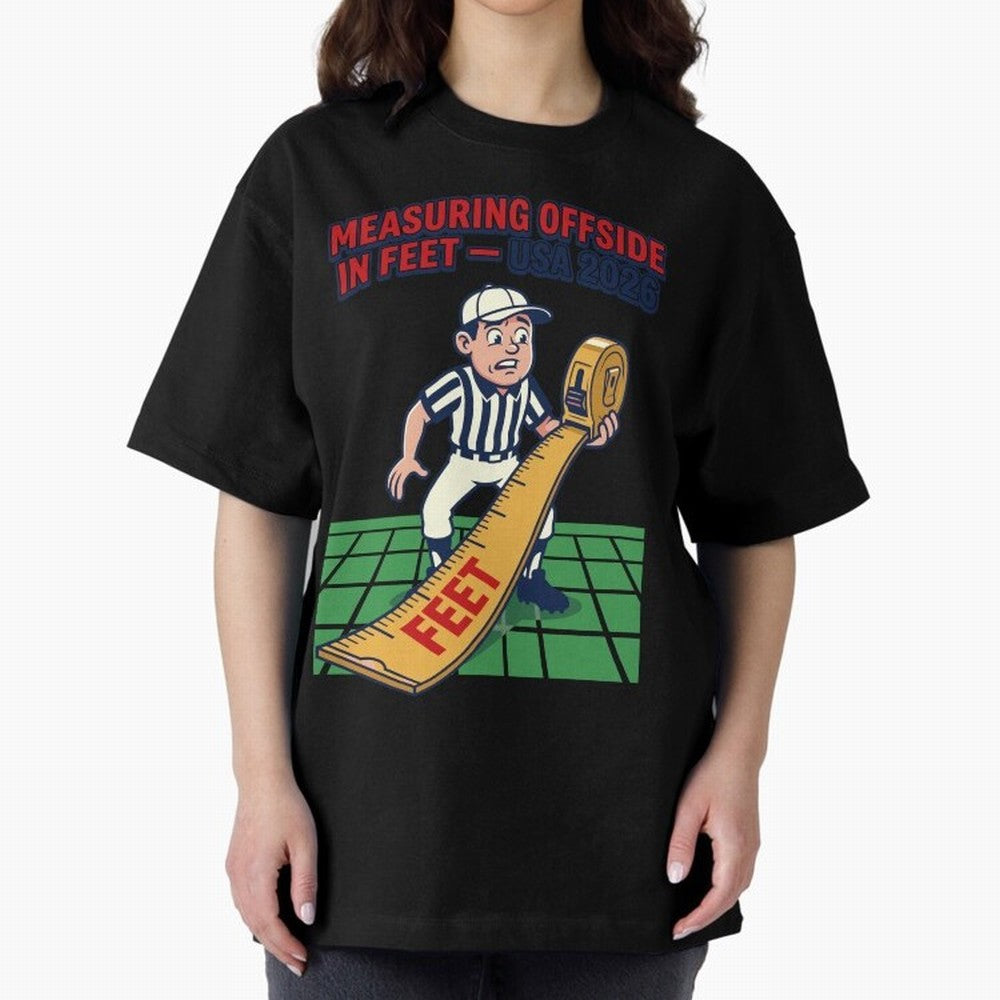 Measuring Offside in Feet ¡ª USA 2026 V1 Classic T-Shirt Join the Countdown to Match Day Hype around FIFA World Cup 2026, Neymar, Germany, Stadium Chants, National Pride, Trophy Dreams and Unforgettable Football Memories; Made for Collectors Who
