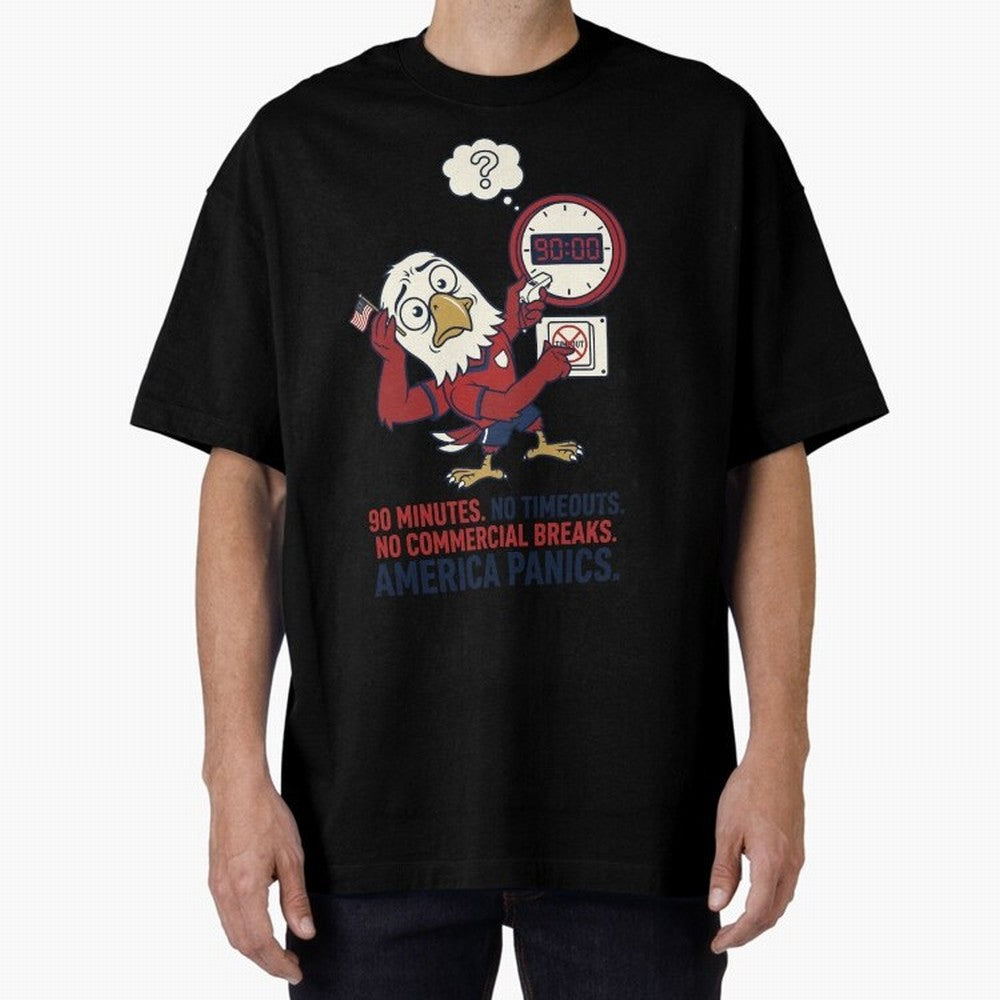 America Panics ¡ª No Timeouts No Commercials V1 Classic T-Shirt Unlock Match Day Hype around FIFA World Cup 2026 USA Canada Mexico, Mbappe and Neymar, France, Match Day Excitement, Supporter Culture, Golden Goals and Global Football Passion; Built