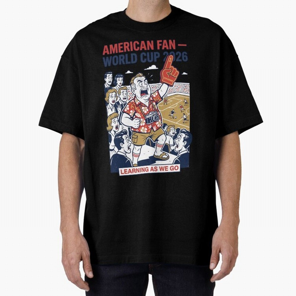 American Fan ¡ª World Cup 2026 ¡ª Learning as We Go V1 Classic T-Shirt Celebrate Classic Football Spirit in FIFA World Cup 2026 Group Stage Spirit, Featuring England, Haaland, Tournament Hype, Historic Matchups, Family Viewing Parties and Global