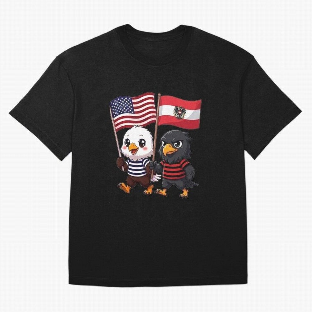 The American eagle and its friend, the Austrian eagle Classic T-Shirt Cheer through Every Moment of the FIFA World Cup 2026 Group Stage Journey through Cristiano Ronaldo, Haaland and CR7 Highlights, Portugal, Spain and Germany Pride, Sports