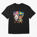 The American eagle and its friend, the Swedish elk Classic T-Shirt Follow the Road to FIFA World Cup 2026 Group Stage Inspired by Haaland, Brazil, Portugal and Argentina Energy, Stadium Chants, National Pride, Trophy Dreams and Unforgettable