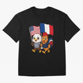 The American eagle and its friend, the French rooster Classic T-Shirt Celebrate Unforgettable Nights in the FIFA World Cup 2026 USA Canada Mexico Journey through CR7 Highlights, Brazil Pride, Global Supporter Spirit, Legendary Goals, National