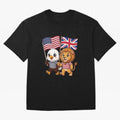 The American eagle and its brothers, the British lion Classic T-Shirt Celebrate the Stars of Global Football Passion for FIFA World Cup 2026, Filled with CR7 and Messi, England, France and Netherlands, Supporter Pride, Iconic Celebrations,