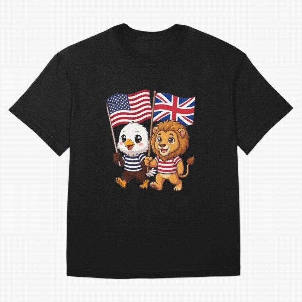 The American eagle and its brothers, the British lion Classic T-Shirt Celebrate the Stars of Global Football Passion for FIFA World Cup 2026, Filled with CR7 and Messi, England, France and Netherlands, Supporter Pride, Iconic Celebrations,