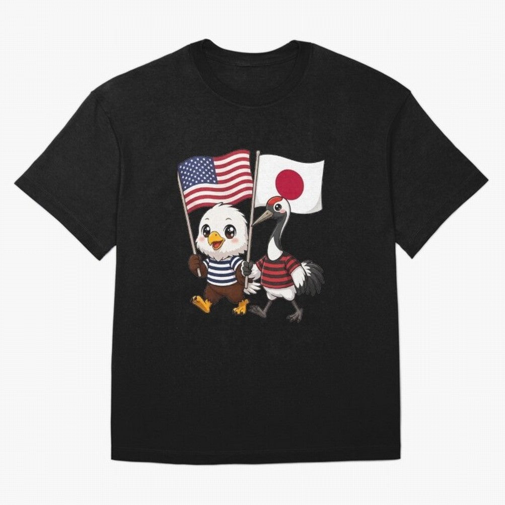 The American eagle and its friend, the Japanese crane Classic T-Shirt Mark FIFA World Cup 2026 Group Stage for Fans of Mbappe and Argentina, France and Brazil, Bringing Champion Mindset, Group Stage Buzz, Knockout Tension and Passionate Fan