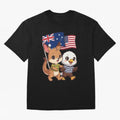 the Australian kangaroo and its friend the American eagle Classic T-Shirt Bring Match Day Fire to FIFA World Cup 2026 Group Stage for Fans of Messi and Argentina, Bringing Champion Mindset, Group Stage Buzz, Knockout Tension and Passionate Fan