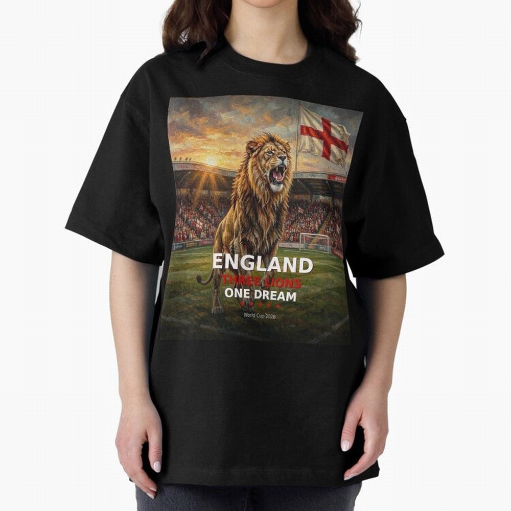 England Three Lions One Dream - World Cup 2026 Soccer Fan Tee Classic T-Shirt Make Every Match About the FIFA World Cup 2026 Group Stage Journey through Cristiano Ronaldo, Haaland and CR7 Highlights, Portugal, Spain and Germany Pride, Football