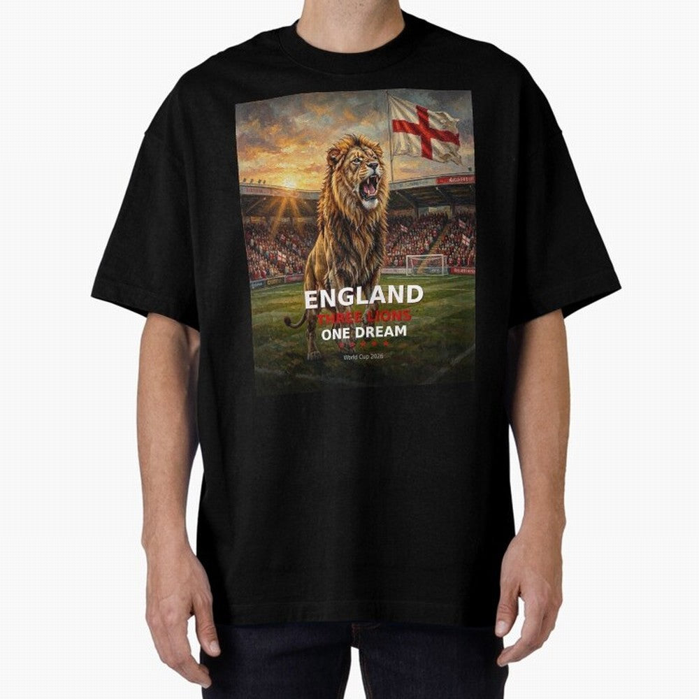 England Three Lions One Dream - World Cup 2026 Soccer Fan Tee Classic T-Shirt Make Every Match About the FIFA World Cup 2026 Group Stage Journey through Cristiano Ronaldo, Haaland and CR7 Highlights, Portugal, Spain and Germany Pride, Football