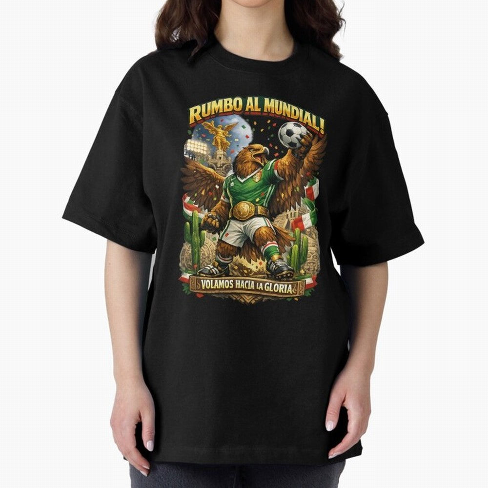 Mexico World Cup 2026 Eagle Fan Art Classic T-Shirt Celebrate Every Goal in FIFA World Cup 2026 USA Canada Mexico for Fans of Haaland and Mbappe and Argentina, France and Brazil, Bringing Tournament Hype, Historic Matchups, Family Viewing Parties