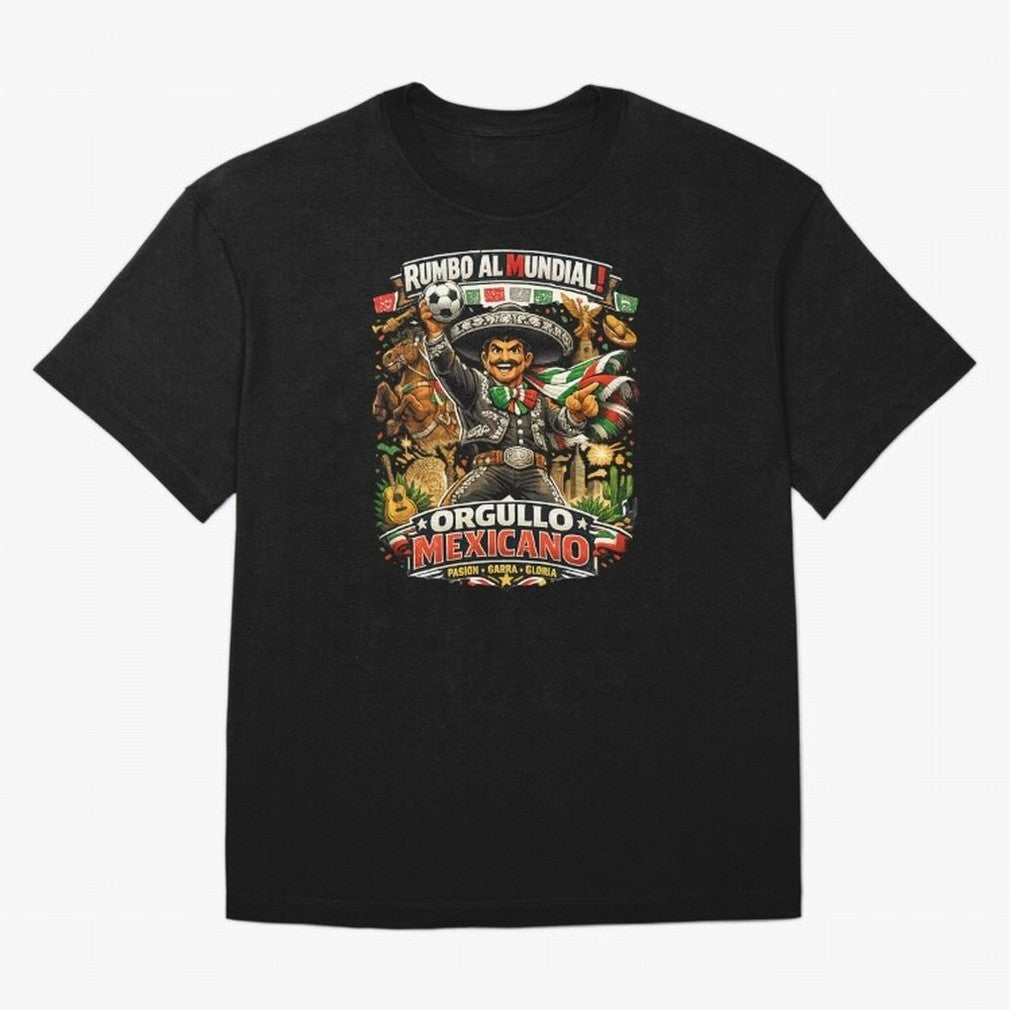 Mexico World Cup 2026 Mariachi Fan Art Classic T-Shirt Show Love for Legendary Goals in FIFA World Cup 2026 USA Canada Mexico Spirit, Inspired by Brazil, Portugal and Argentina, Messi and Cristiano Ronaldo, Match Day Excitement, Supporter Culture,