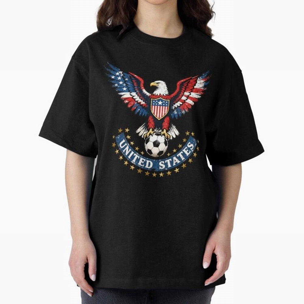USA Soccer Eagle - United States Football Fan Classic T-Shirt Follow the Final Road of FIFA World Cup 2026 Group Stage for Fans of Mbappe and Neymar and Argentina, France and Brazil, Bringing Stadium Memories, Football Loyalty, International Chants