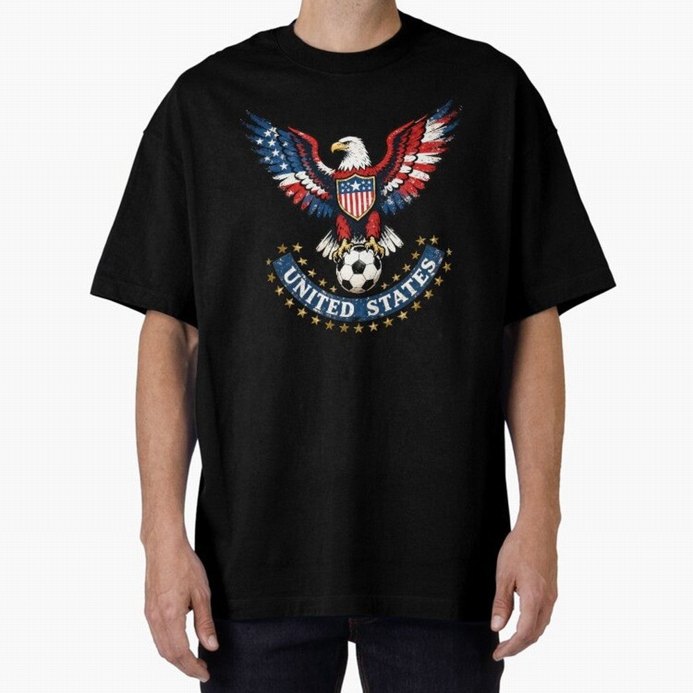 USA Soccer Eagle - United States Football Fan Classic T-Shirt Follow the Final Road of FIFA World Cup 2026 Group Stage for Fans of Mbappe and Neymar and Argentina, France and Brazil, Bringing Stadium Memories, Football Loyalty, International Chants