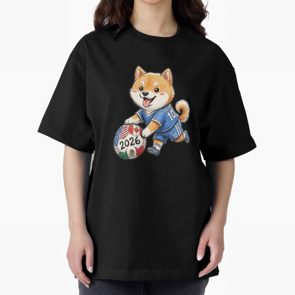 Cute Shiba Inu Soccer Star #10 - World Cup 2026 Edition Classic T-Shirt Bring a Vintage Feel to Global Football Passion for FIFA World Cup 2026 USA Canada Mexico, Built around Cristiano Ronaldo, Netherlands, Stadium Memories, Football Loyalty,