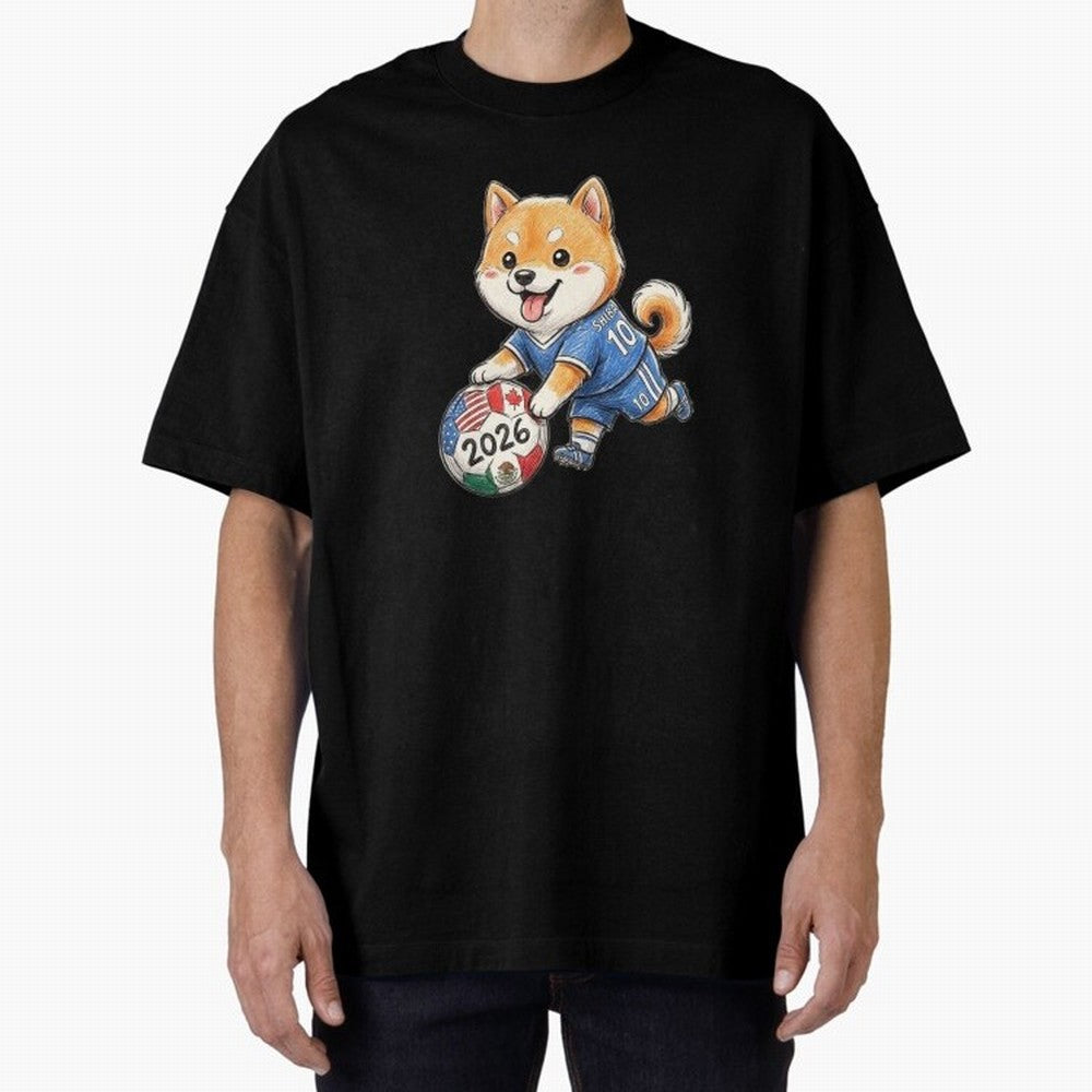 Cute Shiba Inu Soccer Star #10 - World Cup 2026 Edition Classic T-Shirt Bring a Vintage Feel to Global Football Passion for FIFA World Cup 2026 USA Canada Mexico, Built around Cristiano Ronaldo, Netherlands, Stadium Memories, Football Loyalty,