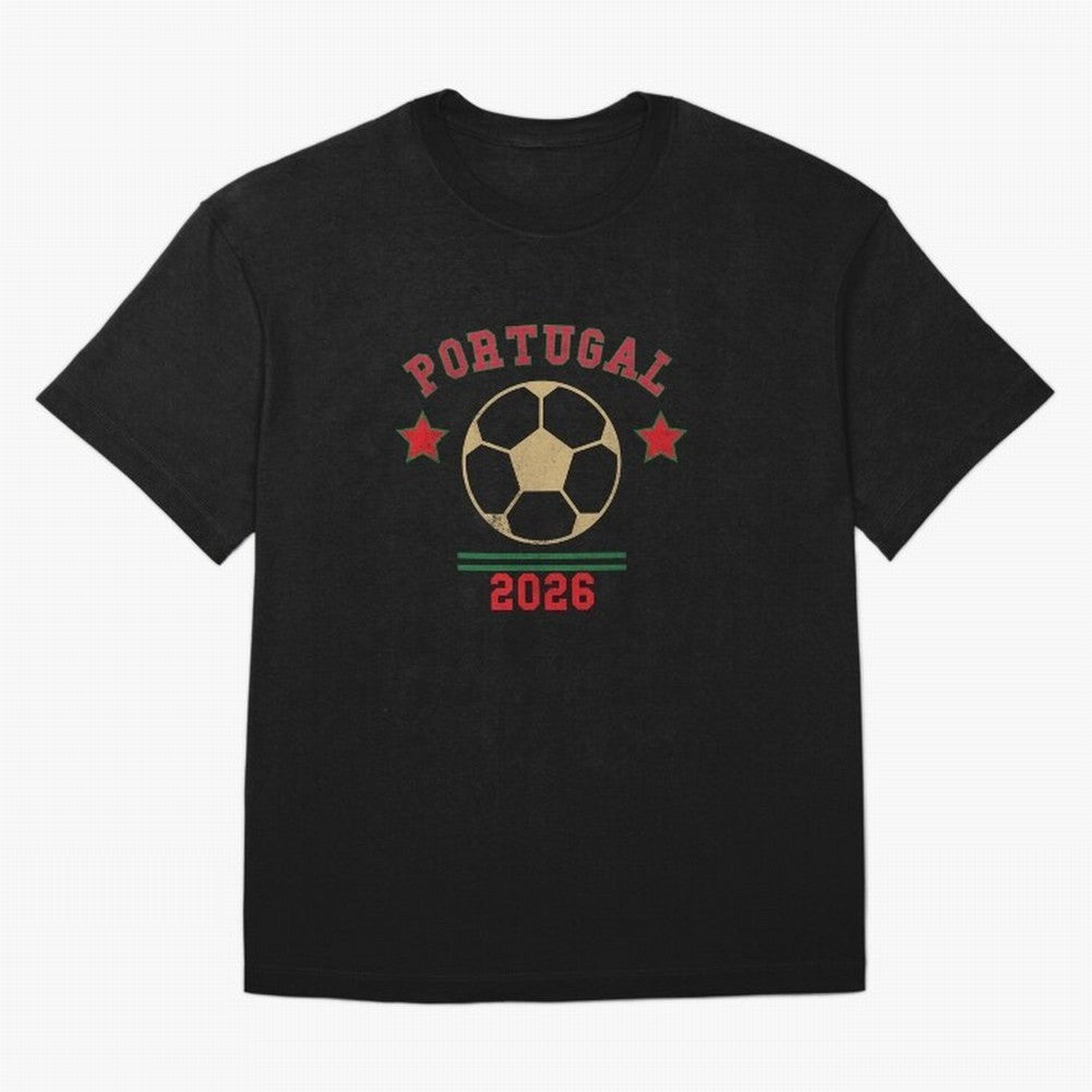 Portugal 2026 ¡ª Vintage Soccer Tee Classic T-Shirt Relive Match Day Hype around FIFA World Cup 2026, Cristiano Ronaldo, Argentina, France and Brazil, Stadium Memories, Football Loyalty, International Chants and Championship Tradition; Perfect for