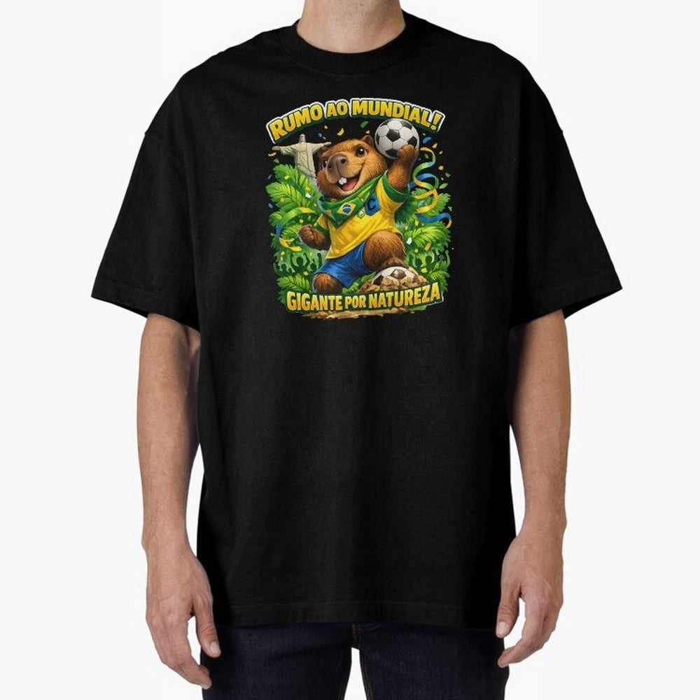 Brazil World Cup 2026 Capybara Fan Shirt Classic T-Shirt Carry FIFA World Cup 2026 USA Canada Mexico for Fans of Messi and England, Bringing Sports Nostalgia, International Competition, Famous Players and Unforgettable Victories; Perfect for