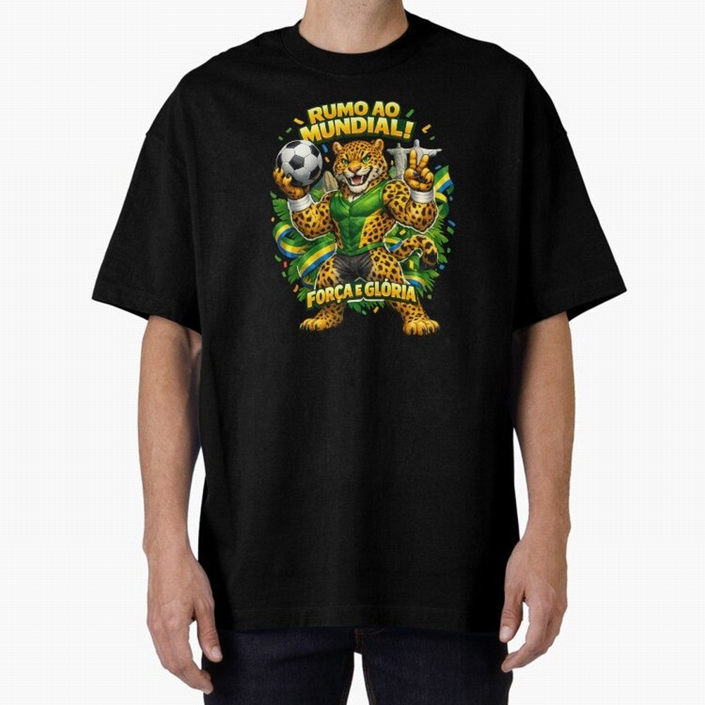 Brazil World Cup 2026 Jaguar Fan Art Classic T-Shirt Celebrate Rivalries and Pride in FIFA World Cup 2026 Group Stage for Fans of Messi and Cristiano Ronaldo and England, Bringing Global Supporter Spirit, Legendary Goals, National Colors and