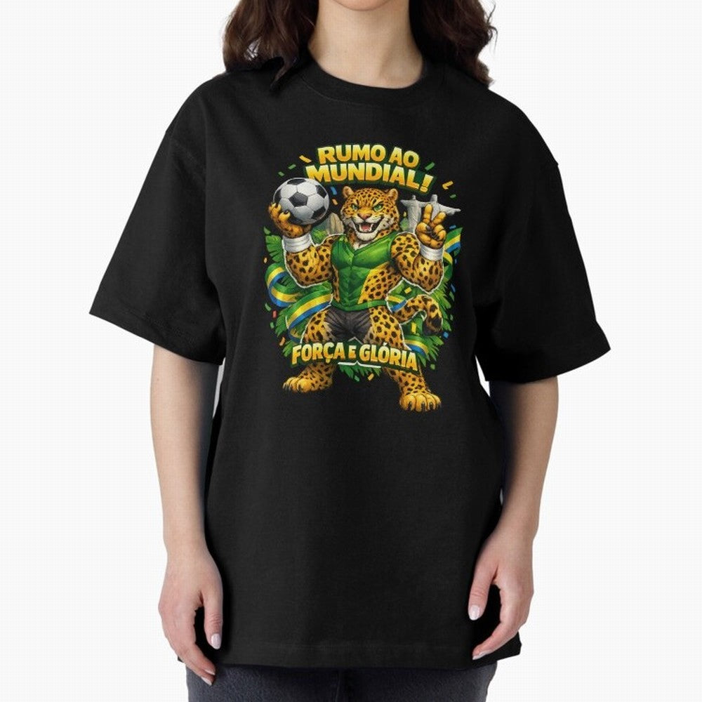Brazil World Cup 2026 Jaguar Fan Art Classic T-Shirt Celebrate Rivalries and Pride in FIFA World Cup 2026 Group Stage for Fans of Messi and Cristiano Ronaldo and England, Bringing Global Supporter Spirit, Legendary Goals, National Colors and