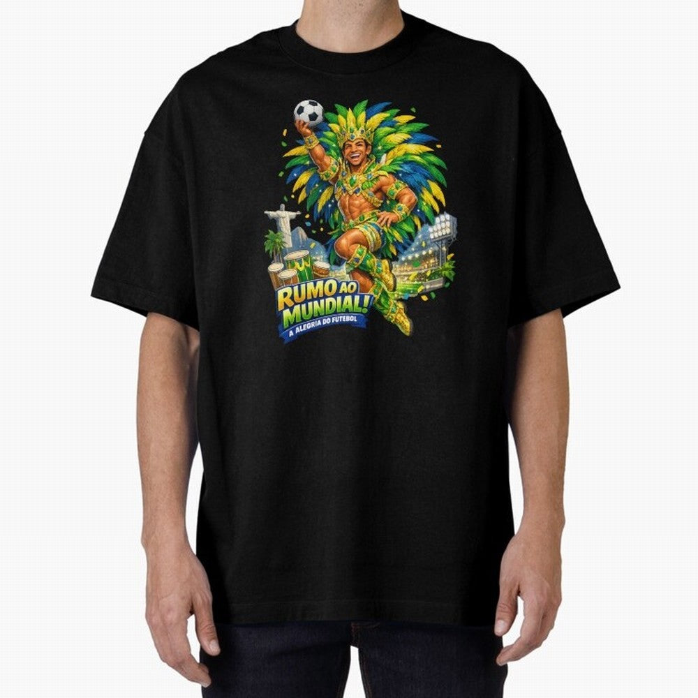 Brazil World Cup 2026 Carnival Fan Art Classic T-Shirt Showcase the FIFA World Cup 2026 Group Stage Journey through Neymar, Haaland and Cristiano Ronaldo Highlights, Brazil Pride, Champion Mindset, Group Stage Buzz, Knockout Tension and Passionate