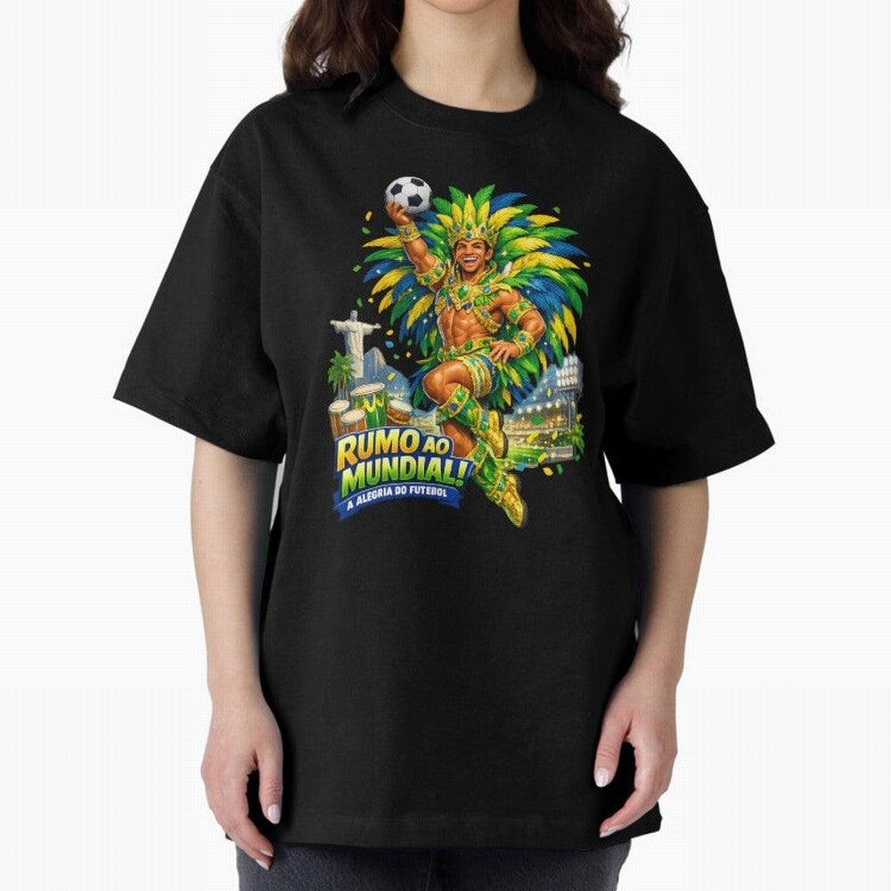 Brazil World Cup 2026 Carnival Fan Art Classic T-Shirt Showcase the FIFA World Cup 2026 Group Stage Journey through Neymar, Haaland and Cristiano Ronaldo Highlights, Brazil Pride, Champion Mindset, Group Stage Buzz, Knockout Tension and Passionate