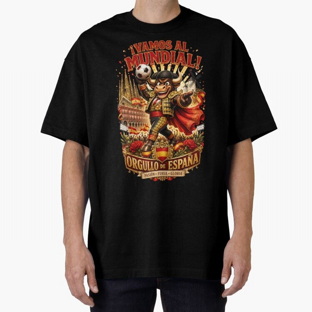 Spain World Cup 2026 Bull Fan Art Classic T-Shirt Feel FIFA World Cup 2026 Group Stage for Fans of Mbappe and Neymar and Germany, Bringing Worldwide Fan Energy, Dramatic Goals, Stadium Lights and Championship Celebrations; Perfect for Supporters