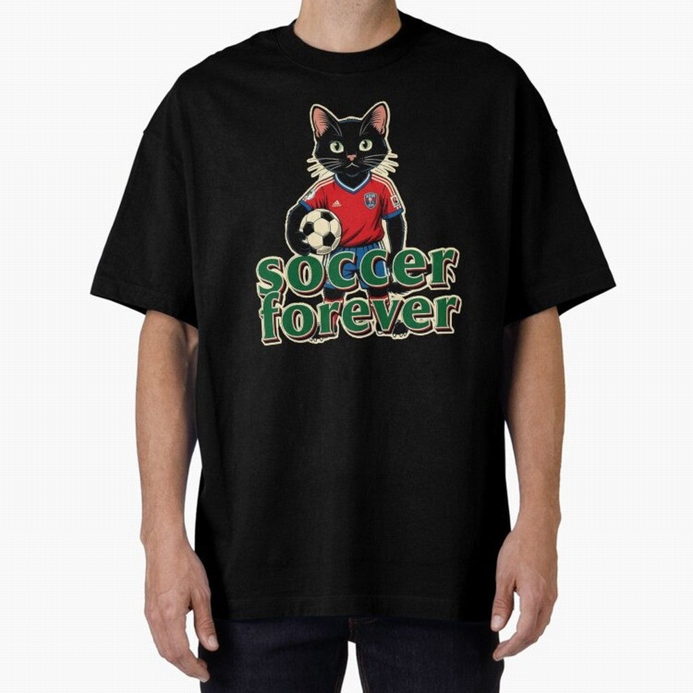 Soccer Forever Retro Cat Classic T-Shirt Support the FIFA World Cup 2026 Group Stage Journey through CR7 Highlights, England and Germany Pride, Retro Football Energy, Iconic Rivalries, Trophy Chase Drama and Stadium Atmosphere; Perfect for
