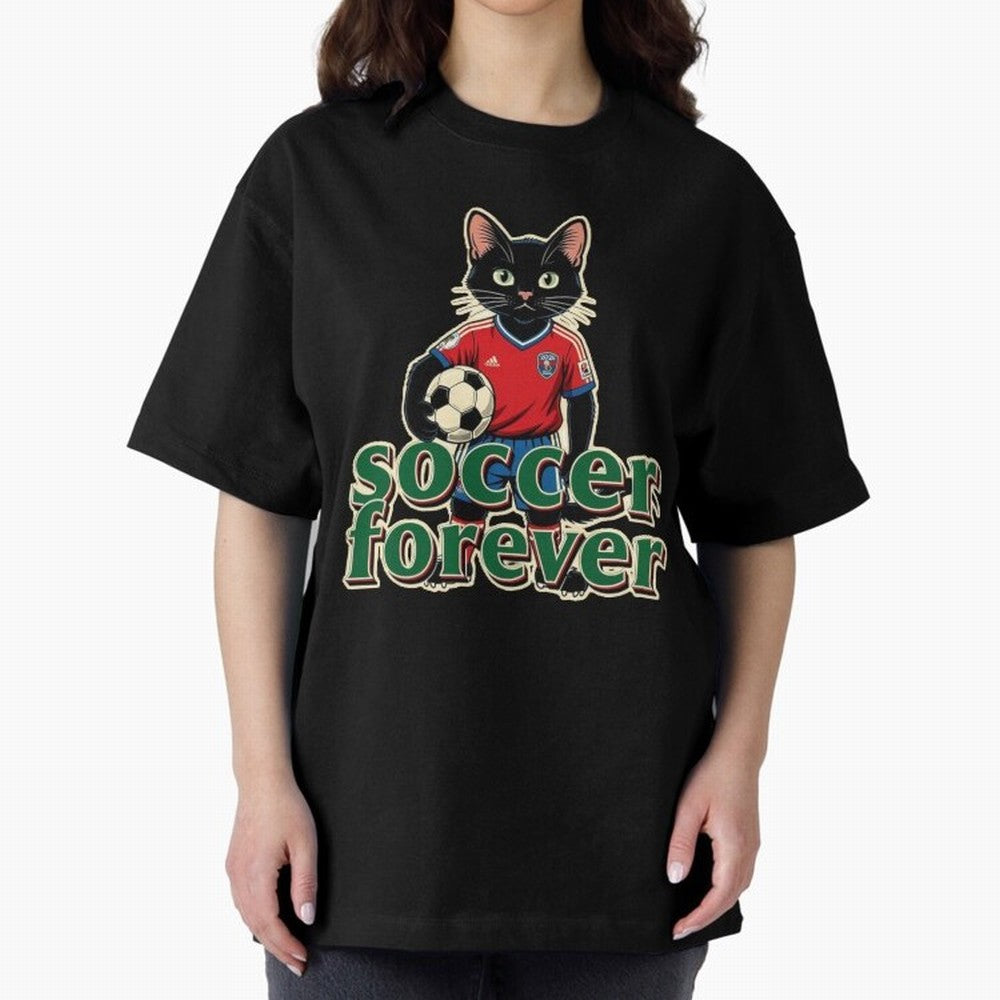 Soccer Forever Retro Cat Classic T-Shirt Support the FIFA World Cup 2026 Group Stage Journey through CR7 Highlights, England and Germany Pride, Retro Football Energy, Iconic Rivalries, Trophy Chase Drama and Stadium Atmosphere; Perfect for