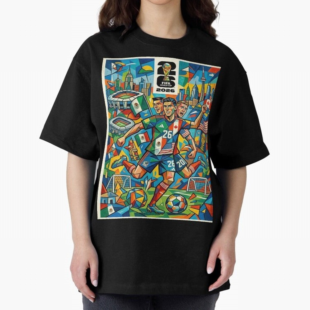 Go World Classic T-Shirt Celebrate Classic Football Spirit in Global Football Passion for FIFA World Cup 2026 Group Stage, Connected to Messi, Neymar and Mbappe, Argentina and Brazil, Global Supporter Spirit, Legendary Goals, National Colors and