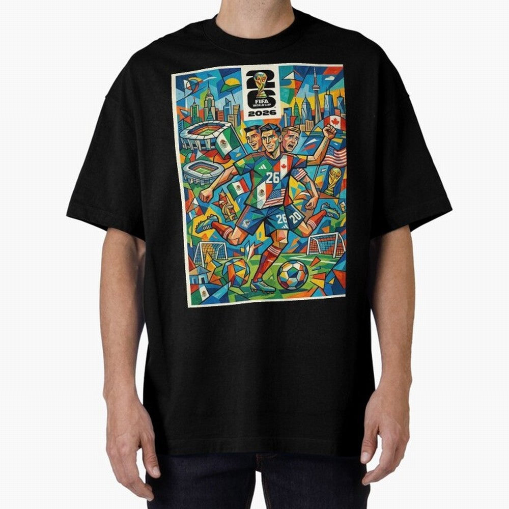Go World Classic T-Shirt Celebrate Classic Football Spirit in Global Football Passion for FIFA World Cup 2026 Group Stage, Connected to Messi, Neymar and Mbappe, Argentina and Brazil, Global Supporter Spirit, Legendary Goals, National Colors and