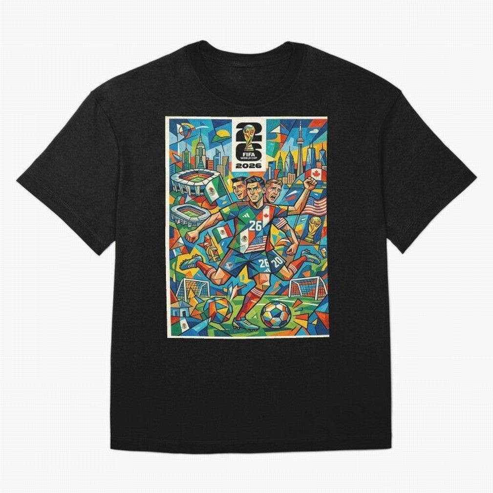Go World Classic T-Shirt Celebrate Classic Football Spirit in Global Football Passion for FIFA World Cup 2026 Group Stage, Connected to Messi, Neymar and Mbappe, Argentina and Brazil, Global Supporter Spirit, Legendary Goals, National Colors and