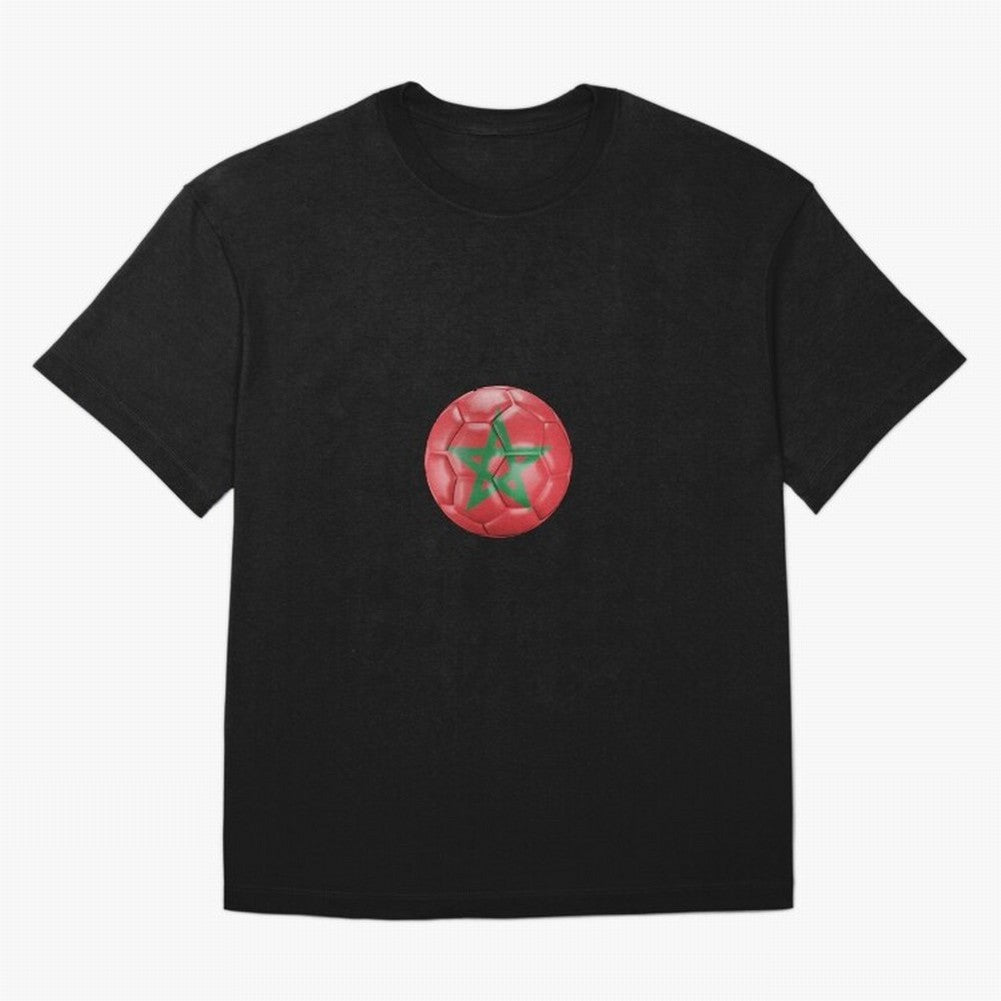 Morocco Ball Classic T-Shirt Carry FIFA World Cup 2026 USA Canada Mexico Centered on Neymar, Haaland and Cristiano Ronaldo, England, France and Netherlands Energy, Football Festival Excitement, Trophy Ambitions, Country Rivalries and Star Player