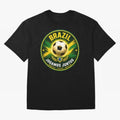 Vibrant and Elegant Brazil Soccer Emblem Classic T-Shirt Support FIFA World Cup 2026 USA Canada Mexico Spirit, Featuring Brazil, CR7 and Messi, Global Supporter Spirit, Legendary Goals, National Colors and Tournament Celebration; Created for Match