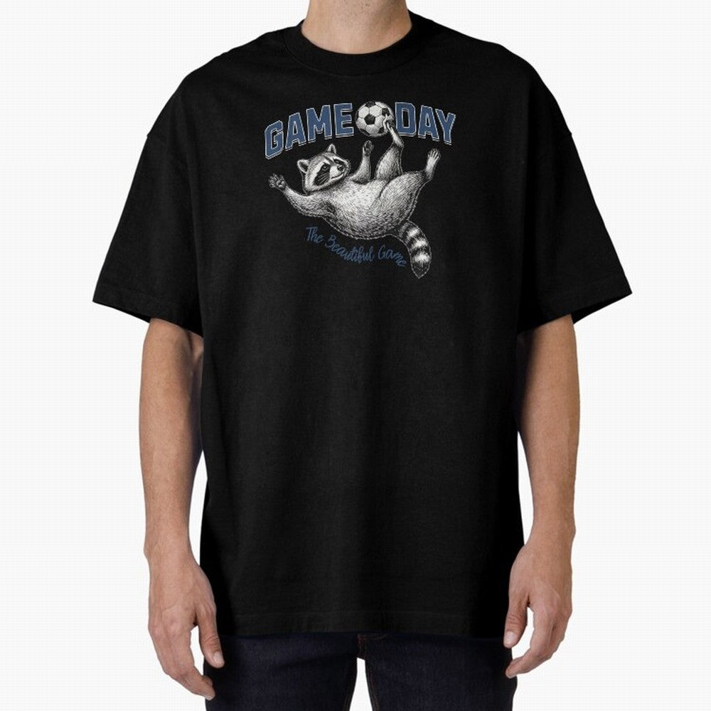 Raccoon Soccer Game Day The Beautiful Game Classic T-Shirt Relive FIFA World Cup 2026 Group Stage Spirit, Featuring Portugal, Spain and Germany, Neymar, Haaland and Cristiano Ronaldo, Football Festival Excitement, Trophy Ambitions, Country