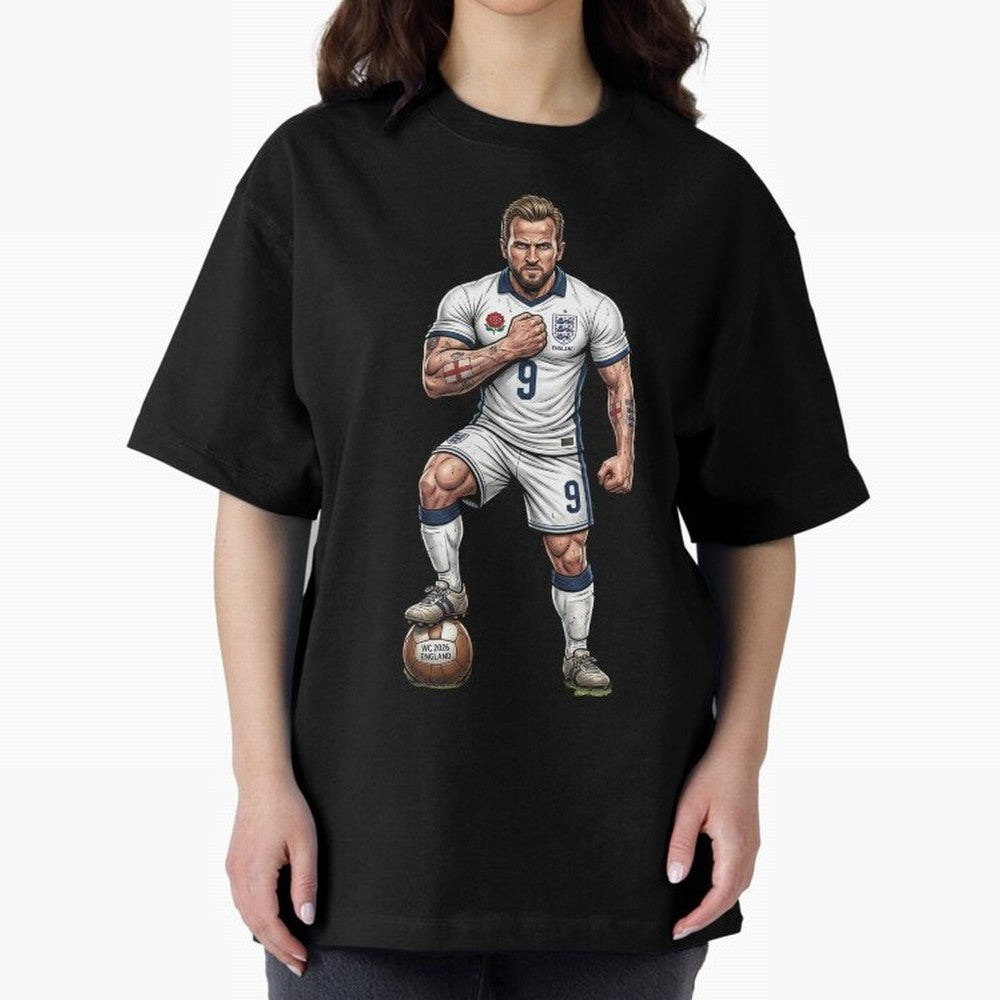 English Soccer Warrior Hyper-Realistic Poster Classic T-Shirt Feel FIFA World Cup 2026 USA Canada Mexico Spirit, Filled with Argentina, France and Brazil, Messi, Sports Nostalgia, International Competition, Famous Players and Unforgettable