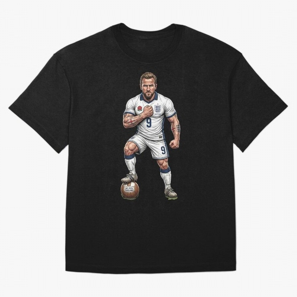 English Soccer Warrior Hyper-Realistic Poster Classic T-Shirt Feel FIFA World Cup 2026 USA Canada Mexico Spirit, Filled with Argentina, France and Brazil, Messi, Sports Nostalgia, International Competition, Famous Players and Unforgettable