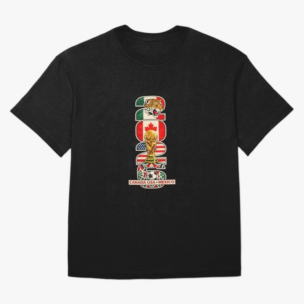 Vertical Host Nations Landmark Art Classic T-Shirt Turn Football Passion into FIFA World Cup 2026 Spirit, Highlighting Portugal, Spain and Germany, Neymar, Haaland and Cristiano Ronaldo, Fan Favorite Moments, National Team Passion, Big Match Drama