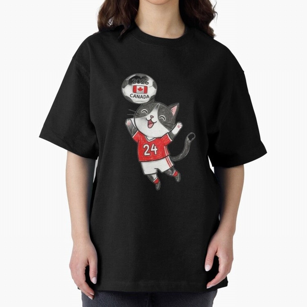Canada Soccer Cat #24 - 2026 World Cup Celebration Classic T-Shirt Make Memories around FIFA World Cup 2026 for Fans of Haaland and France and Portugal, Bringing Tournament Hype, Historic Matchups, Family Viewing Parties and Global Sports Pride;