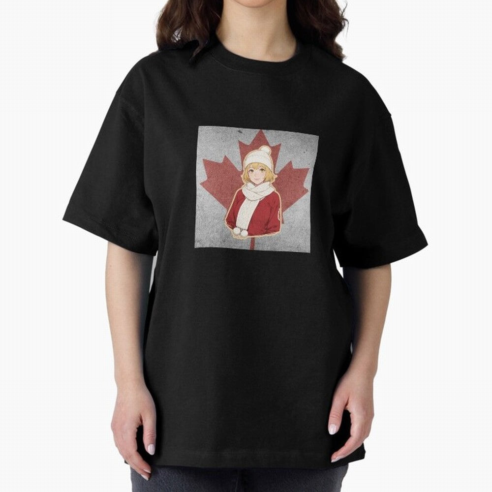Canada Anime Football Fan Girl World Cup Edition Classic T-Shirt Feel International Energy from FIFA World Cup 2026 Centered on CR7, Brazil Energy, Stadium Chants, National Pride, Trophy Dreams and Unforgettable Football Memories; Perfect for