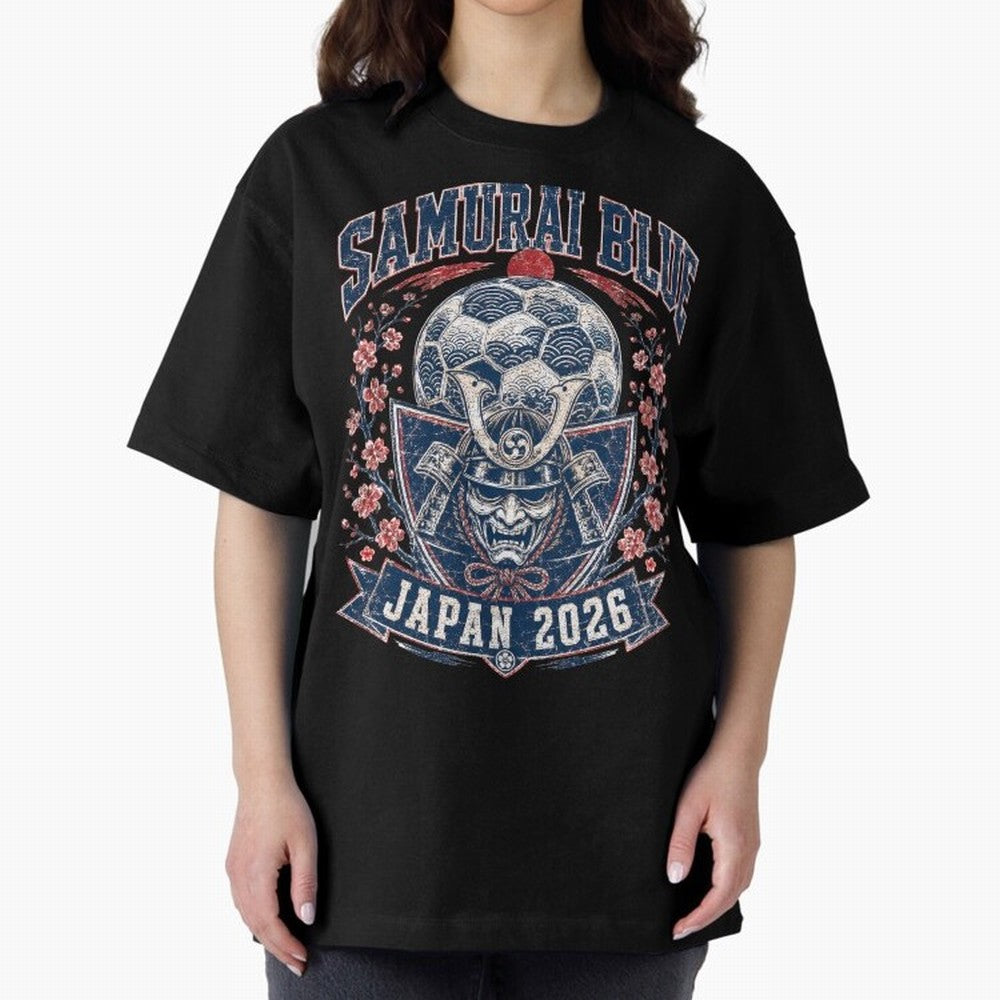 Samurai Blue Japan 2026 World Cup Soccer T-Shirt Classic T-Shirt Share the Excitement of Match Day Hype around FIFA World Cup 2026, CR7 and Messi, Portugal, Spain and Germany, Vintage Soccer Flavor, Modern Football Stars, National Flags and Final