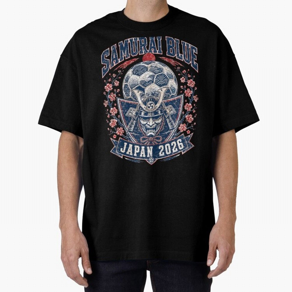Samurai Blue Japan 2026 World Cup Soccer T-Shirt Classic T-Shirt Share the Excitement of Match Day Hype around FIFA World Cup 2026, CR7 and Messi, Portugal, Spain and Germany, Vintage Soccer Flavor, Modern Football Stars, National Flags and Final