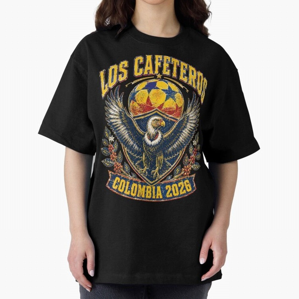 Los Cafeteros Colombia 2026 World Cup Soccer T-Shirt Classic T-Shirt Bring World Football Passion into Global Football Passion for FIFA World Cup 2026, Featuring Haaland, France and Portugal, Global Supporter Spirit, Legendary Goals, National