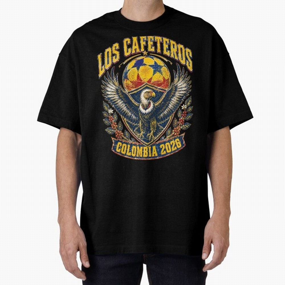 Los Cafeteros Colombia 2026 World Cup Soccer T-Shirt Classic T-Shirt Bring World Football Passion into Global Football Passion for FIFA World Cup 2026, Featuring Haaland, France and Portugal, Global Supporter Spirit, Legendary Goals, National