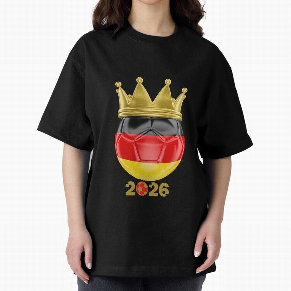 Germany Football Champion Crown 2026 Classic T-Shirt Represent Football Lovers during Match Day Hype around FIFA World Cup 2026 Group Stage, Haaland, Brazil, Portugal and Argentina, Game Day Rituals, Football Legends, Country Pride and the Road to